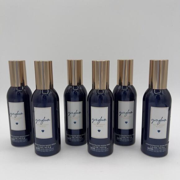 Bath Body Works Gingham Concentrated Room Spray Home 1.5 Oz Lot of 6 - Picture 4 of 4